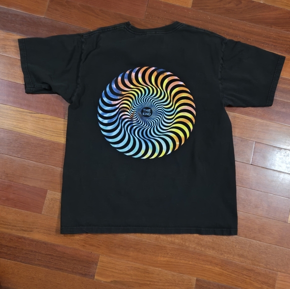 Spitfire Black Tee with Iconic Logo Y2K Mens Size Large - Picture 1 of 8